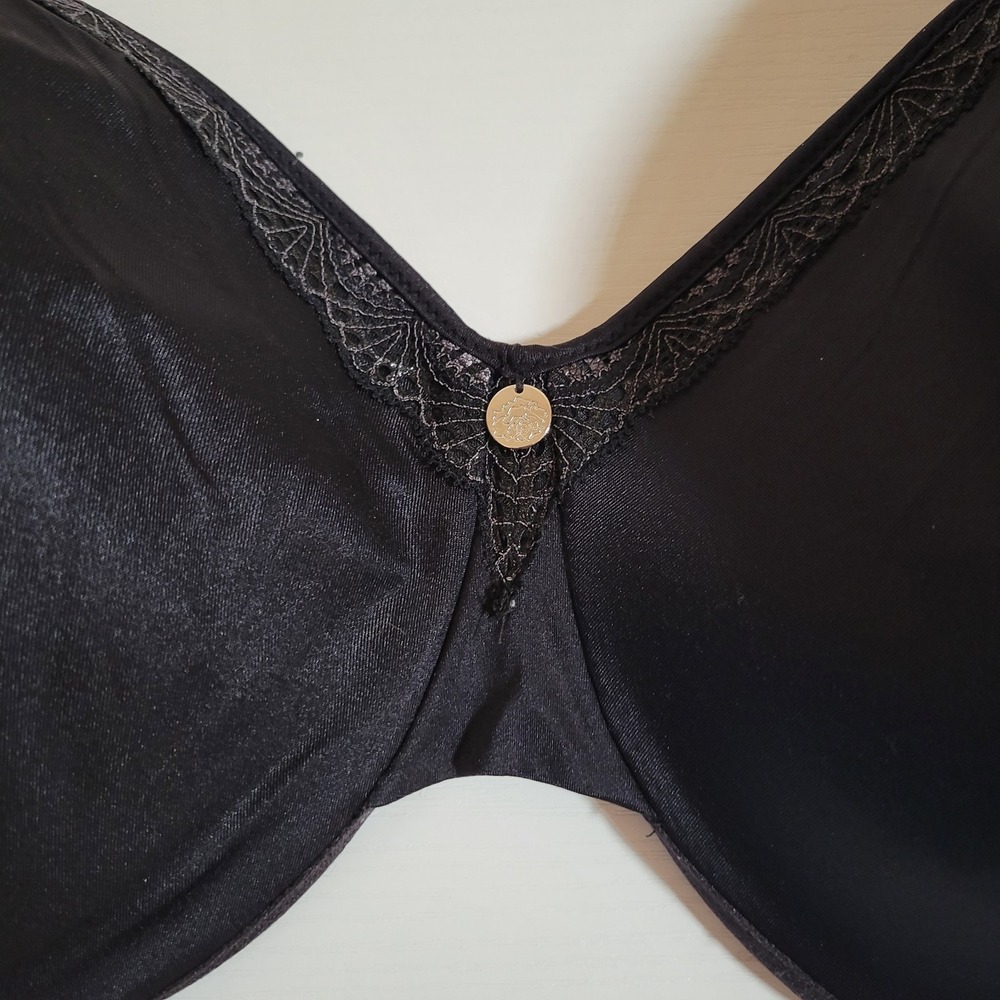 JMS Underwire Bra Black 42DDD Adjustable Plunge Just My Size 1334‎